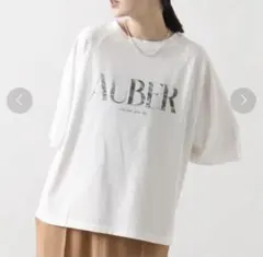 ＡＵＢＥＲラグラン７分T グレディブリリアン ホワイト Tシャツ Mサイズ — image 1