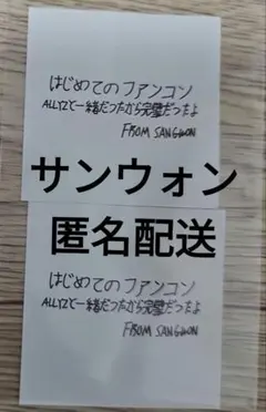 サンウォン ALD1日本 紙吹雪 手書き 落下物 ペンコン びあアリーナ — image 1