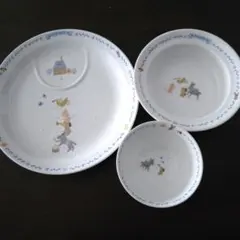 ナルミ　NARUMI　ブレーメン　子ども食器　３点　テクノセラム — image 1