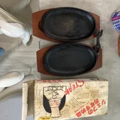 ISHIGAKI ステーキ皿 2枚組 木製プレート付 — image 1