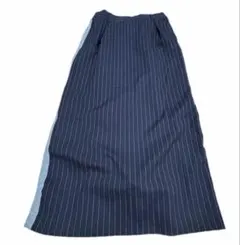 AGNOST ストライプロングスカート — image 1