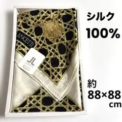 新品　LANCETTIランチェッティ シルク100% スカーフ 約88×88 — image 1