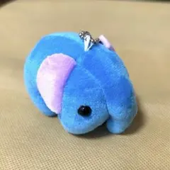 ドムドムバーガー どむぞう ぬいぐるみ キーホルダー ボールチェーン ガチャ 青 — image 1