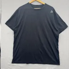 US古着 ワンポイント Reebok Tシャツ ブラック XL — image 1