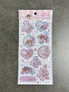 【正規品】サンリオ シュガーバニーズ シャカシャカ 立体 シール 新品 — image 1
