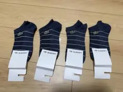 LACOSTE ラコステ ボーダー アンクルソックス 4足セット男女兼用 処分品 — image 1