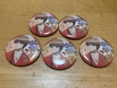 銀魂 沖田総悟 AJ 2025 グリッター缶バッジ 5点 — image 1