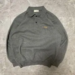 MC NINE ポロシャツ グレー Lサイズ 長袖 g78 — image 1