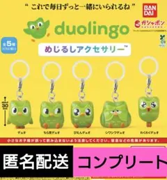 duolingo　めじるしアクセサリー　5種　コンプリート　ガチャ — image 1