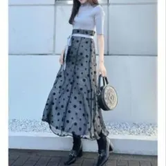 MARYQUANTコラボ　デイジーフロッキープリントドッキングニットワンピースM — image 1