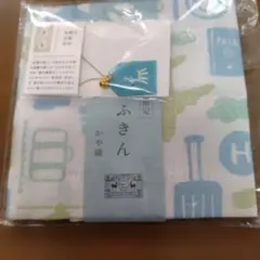 中川政七商店 かや織ふきん 空色 幸運の白鹿お守り付き — image 1