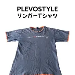 古着00s PLEVO STYLE リンガーTシャツ　メンズTシャツMサイズ — image 1