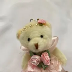 くま ぬいぐるみ キーホルダー 白 ウェルカムスペース 結婚式 推し活 スクバ — image 1
