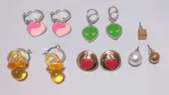 ピアス レディース H＆M 宇宙人 エイリアン おしゃぶり ハート 中華 個性的 — image 1