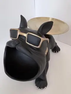 フレンチブルドッグ 小物入れ 黒と金 — image 1