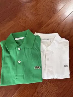 LACOSTE ポロシャツ グリーン、ホワイト2枚 — image 1