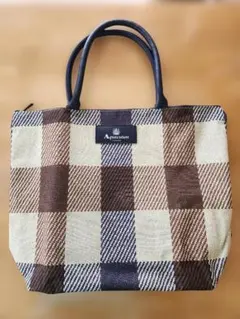 【未使用】Aquascutum チェック柄 トートバッグ　雑誌付録 — image 1