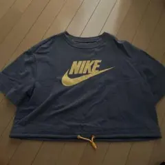 NIKE クロップド丈 半袖Tシャツ 裾ドローコード — image 1