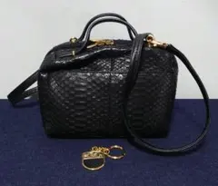 極美品✨BLNOBLE JRA パイソンレザー 2WAY ショルダーハンドバッグ — image 1