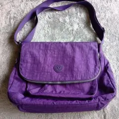 Kipling パープル ショルダーバッグ — image 1