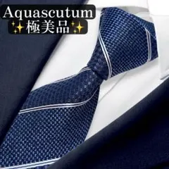極美品✨Aquascutum ネクタイ　アクアスキュータム　ジャガードレジメン — image 1