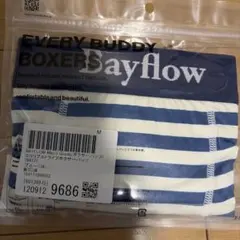 BAYFLOW ロゴリブストライプボクサーパンツ ブルー M — image 1