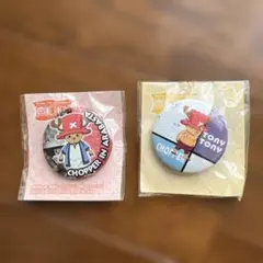 激レア！　初期　ワンピース　ONE PIECE チョッパー 缶バッジ 2種セット — image 1