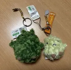 愛・地球博　モリゾー・キッコロ　ぬいぐるみキーホルダー　2点セット — image 1