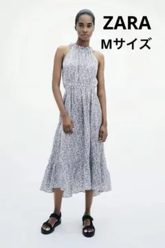 【未使用】ZARA ザラ　ホルターネックティアードワンピース　サイズM — image 1
