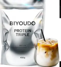 BIYOUDO トリプルプロテイン ホエイ ソイ カゼイン カフェラテ風味 — image 1
