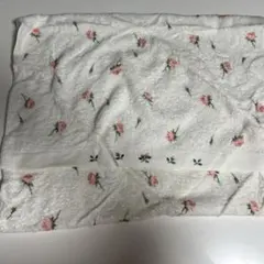 Hotman ホットマン　バスタオル　　オレンジ系赤薔薇柄 — image 1