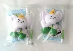朝日建設 ぬいぐるみ マスコット 2個セット — image 1