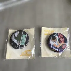 激レア！　ワンピース　初期　ONE PIECE ゾロ 缶バッジ 2種セット — image 1