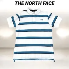 THE NORTH FACE ノースフェイス ボーダー 半袖 ポロシャツ L — image 1