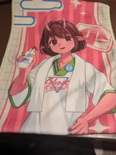極楽湯　ミルキーサブウェイ　マフラータオル　チハル — image 1
