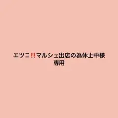 エツコ‼️マルシェ出店の為休止中様　専用出品 — image 1