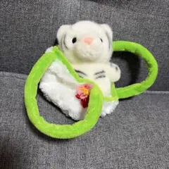 ホワイトタイガー ぬいぐるみ&持ち運びバッグ — image 1