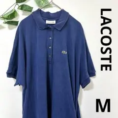 LACOSTE ポロワンピース M ブルー 鹿の子 ベルト付き — image 1