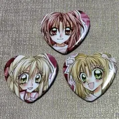 種村有菜 30周年記念展 くじ ハート缶バッジ D賞 KYOKO 紳士同盟 灰音 — image 1