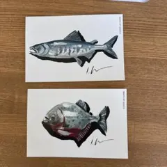 Lee Izumida 魚 ポストカード 2枚セット　リーイズミダ — image 1
