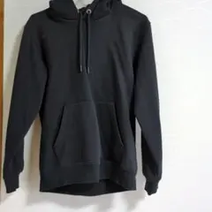 ブラック フード付きパーカー XS — image 1