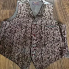 英国　Dunn & Co ペイズリー柄 ベスト — image 1