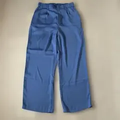 ブルー ワイドパンツ 冷感タイプ — image 1