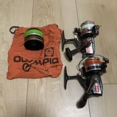 【OLYMPIC】MUSTANG No.1スピニングリール2個セット — image 1
