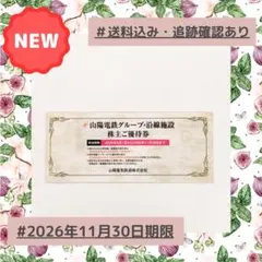 【匿名配送・未使用】山陽電鉄グループ株主優待券　2026年11月30日期限　1冊 — image 1
