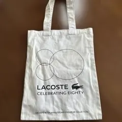 LACOSTE 80周年記念限定 トートバッグ　裏面パステルカラー — image 1