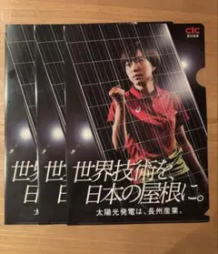 〖非売品〗石川佳純クリアファイル 3枚セット▷▶24時間以内発送 — image 1