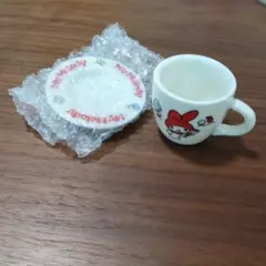 サンリオキャラクターズ ミニチュア陶器 カップ＆ソーサー　マイメロディ — image 1