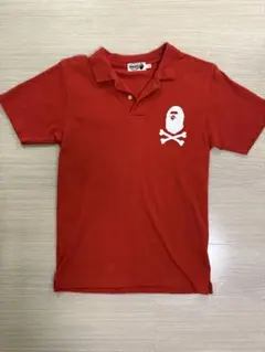 A BATHING APE PIRATE STORE ポロシャツ レッド S — image 1