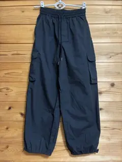 GU ジーユー カーゴプルオンパンツ レディース　ブラック　Sサイズ — image 1
